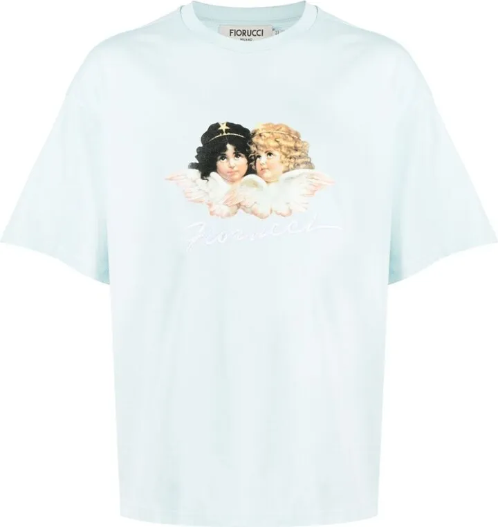 logo-print organic cotton T-shirt