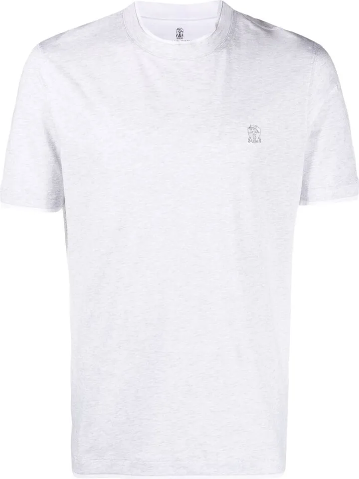 slim-cut cotton-jersey T-shirt