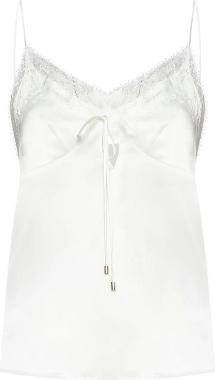 Pinko Lace-Trim Satin Camisole