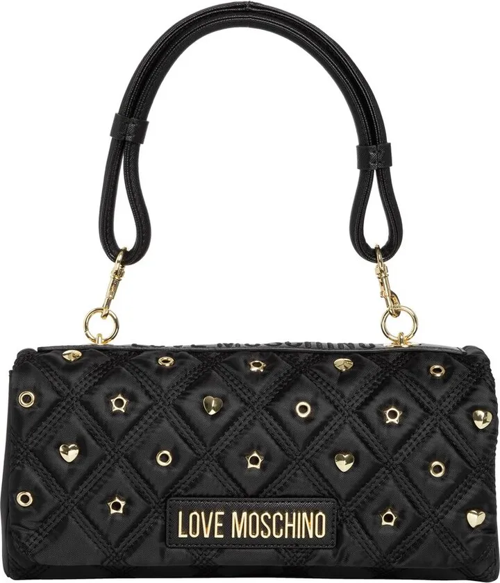 Love Moschino Logo Lettering Zipped Tote Bag