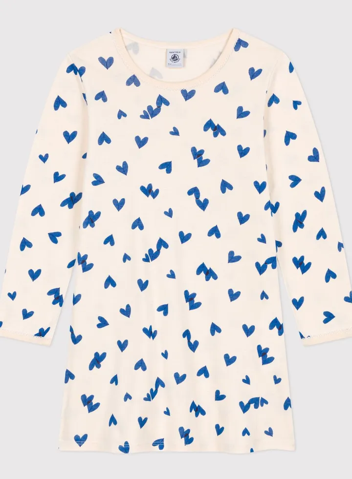 Youth Heart Printed Night Dress