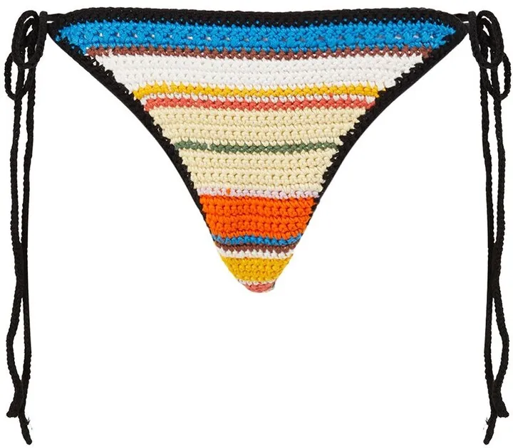 Crocheted organic cotton bikini bottoms
