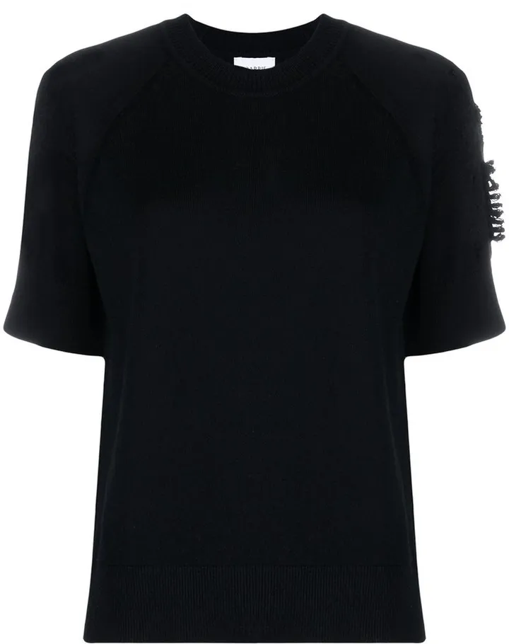 Short-Sleeved Cashmere Top