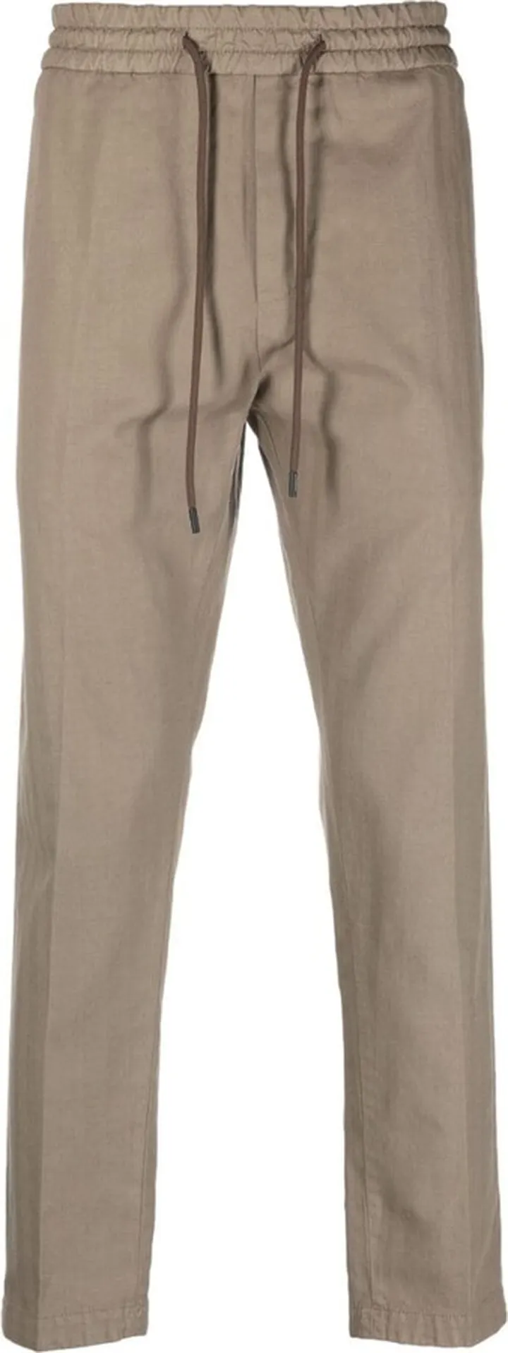 Cropped Cotton-Blend Trousers