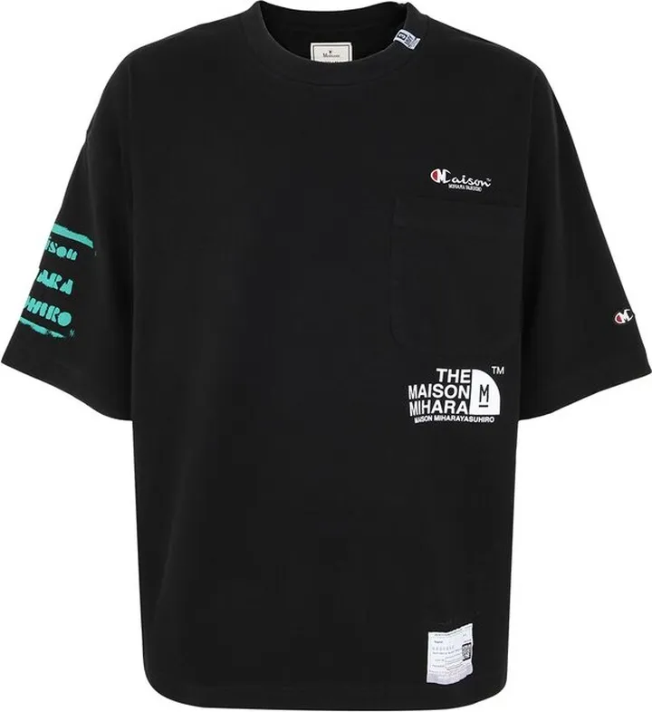 Maison Mihara Yasuhiro Logo Printed Crewneck T-Shirt