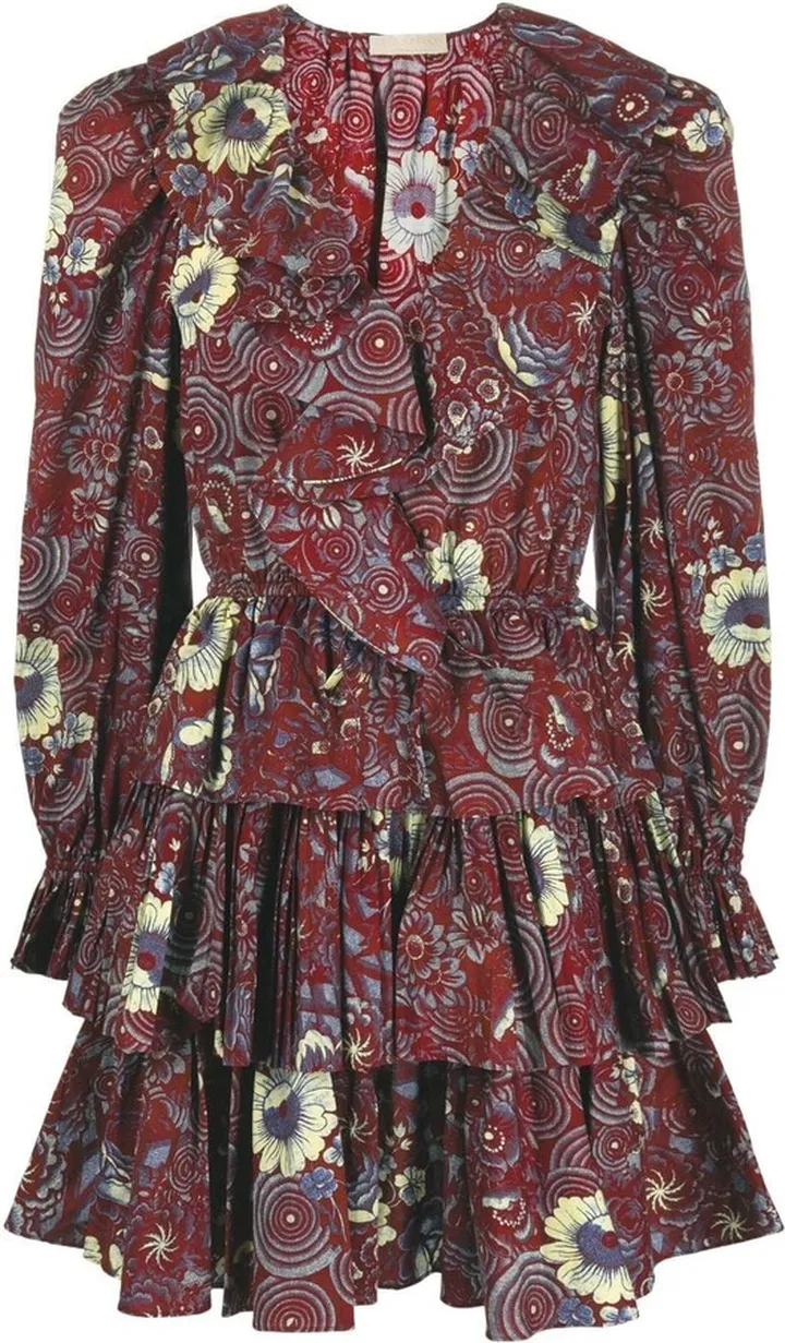 Lola floral-print mini dress