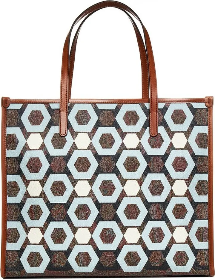 Etro Paisley Geometric Tote Bag