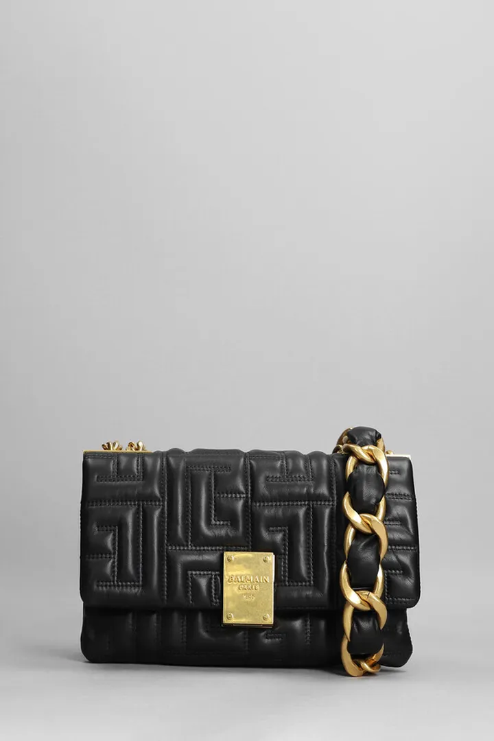 Shoulder Bag In Black Leather