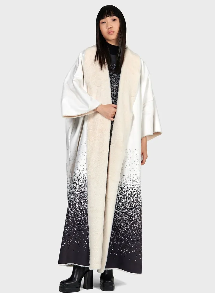 Printed Faux Shearling Farwa