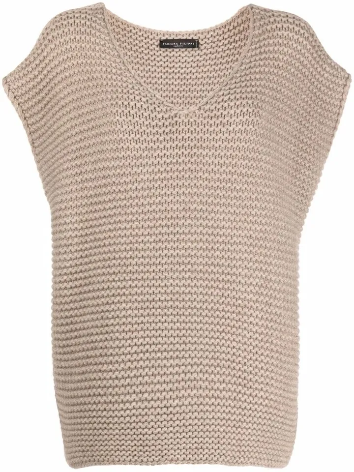 Knitted Cashmere Top