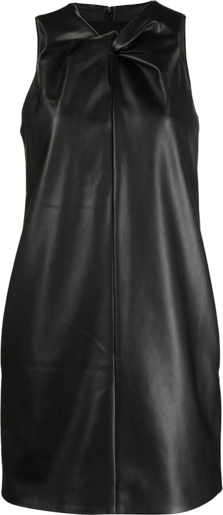 Twist-Front Sleeveless Dress