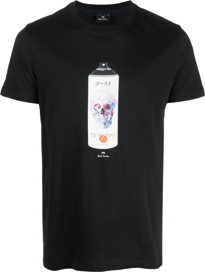 graphic-print organic-cotton T-shirt