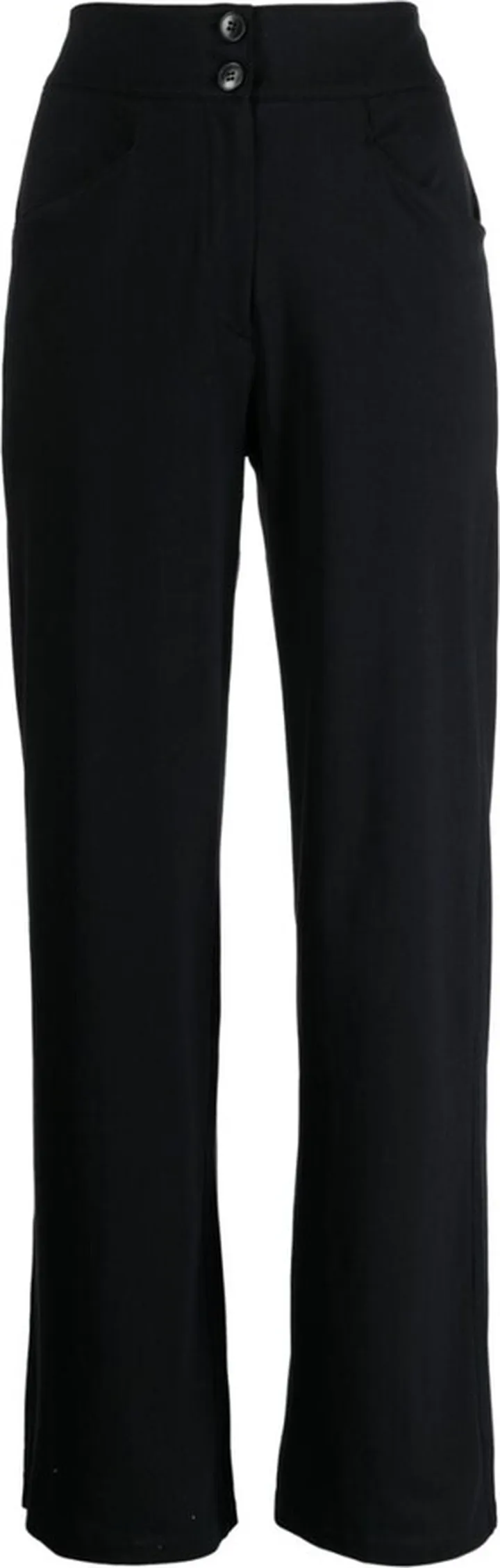 High-Waist Straight-Leg Trousers