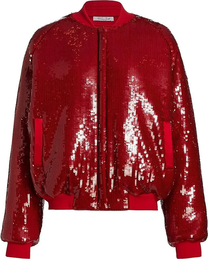 Sequined Bomber Jacket