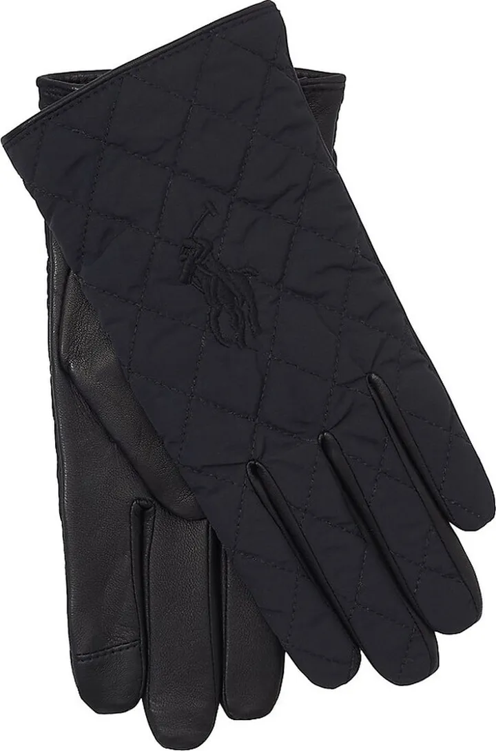 Cashmere-Lined Quilted Gloves