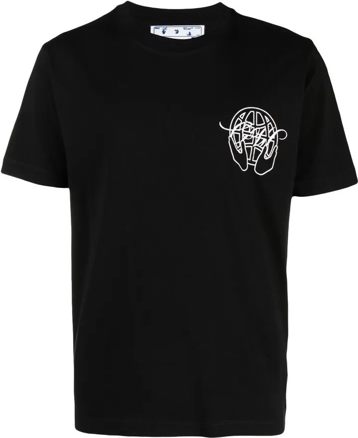 Black Arrows Logo Cotton T-Shirt