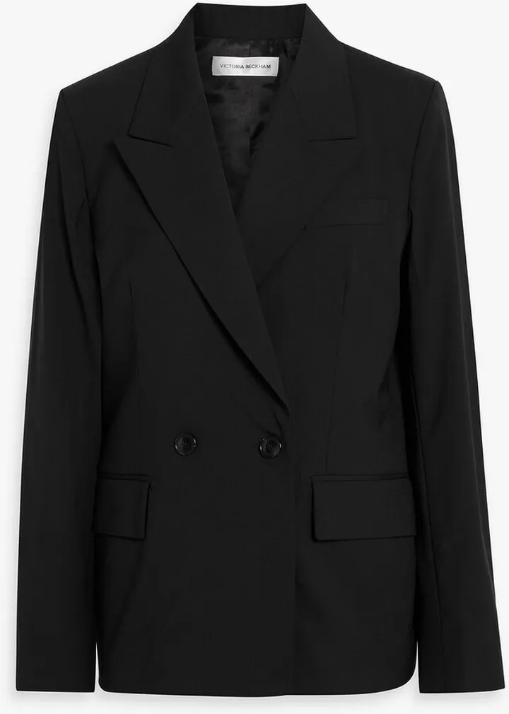 Double-breasted wool blazer