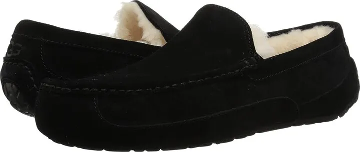 UGG Ascot (Black Suede) Men's Slippers
