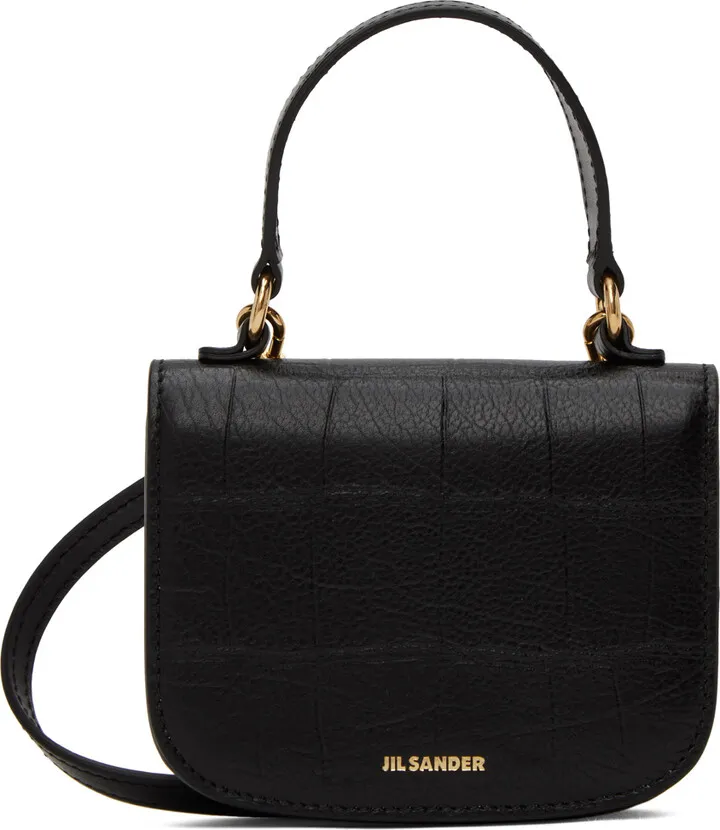 Jil Sander Black Mini Halo Bag
