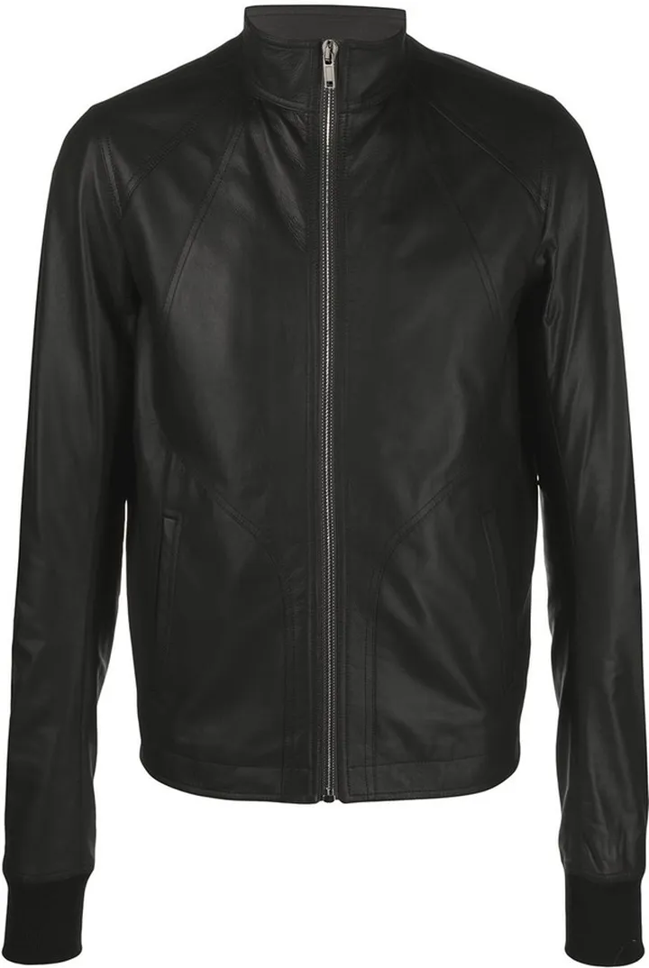 Zip-Front Lambskin Jacket