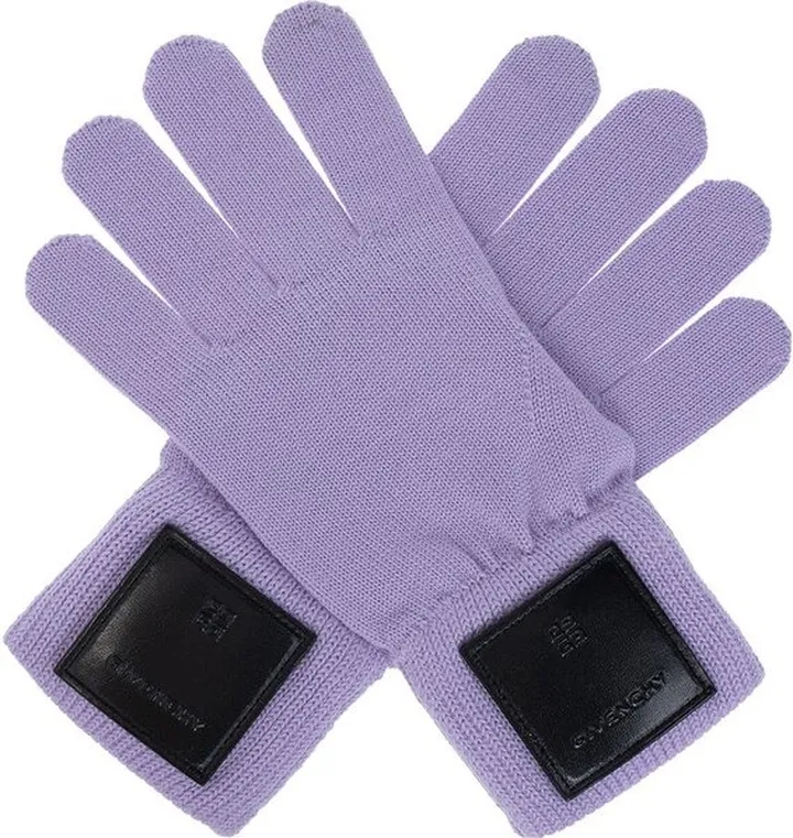 Givenchy Logo Patch Gloves