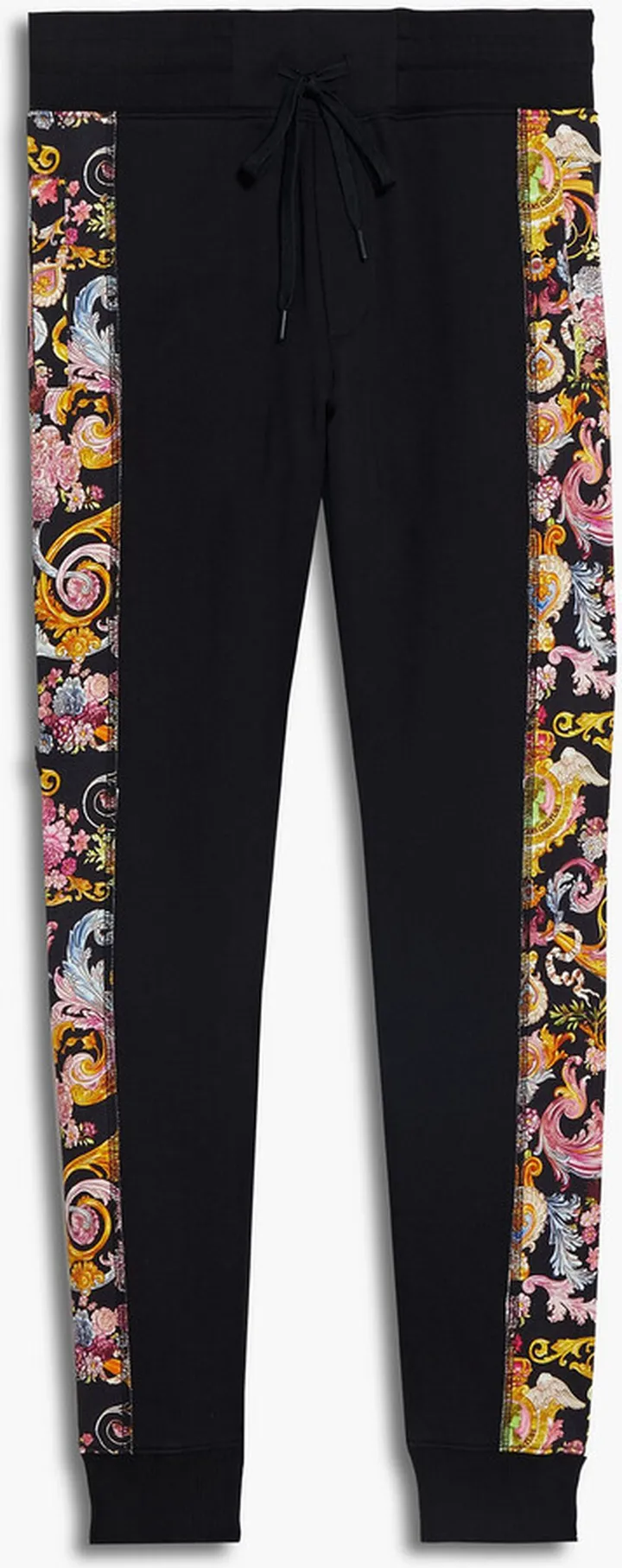 Printed French cotton-terry sweatpants