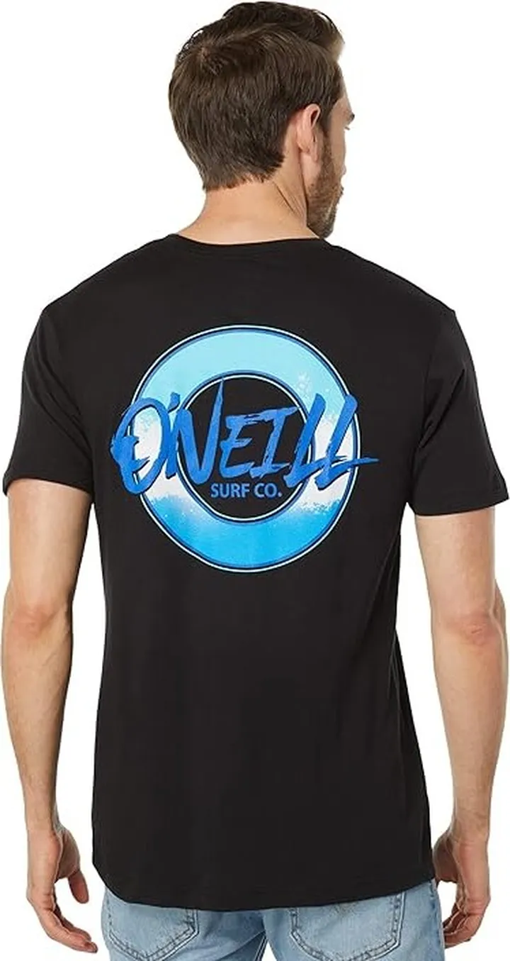 O'Neill Link Short Sleeve Tee (Black) Men's Clothing