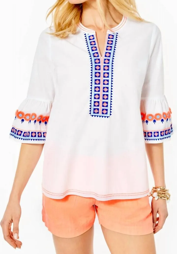 Rissa Tunic in Resort White