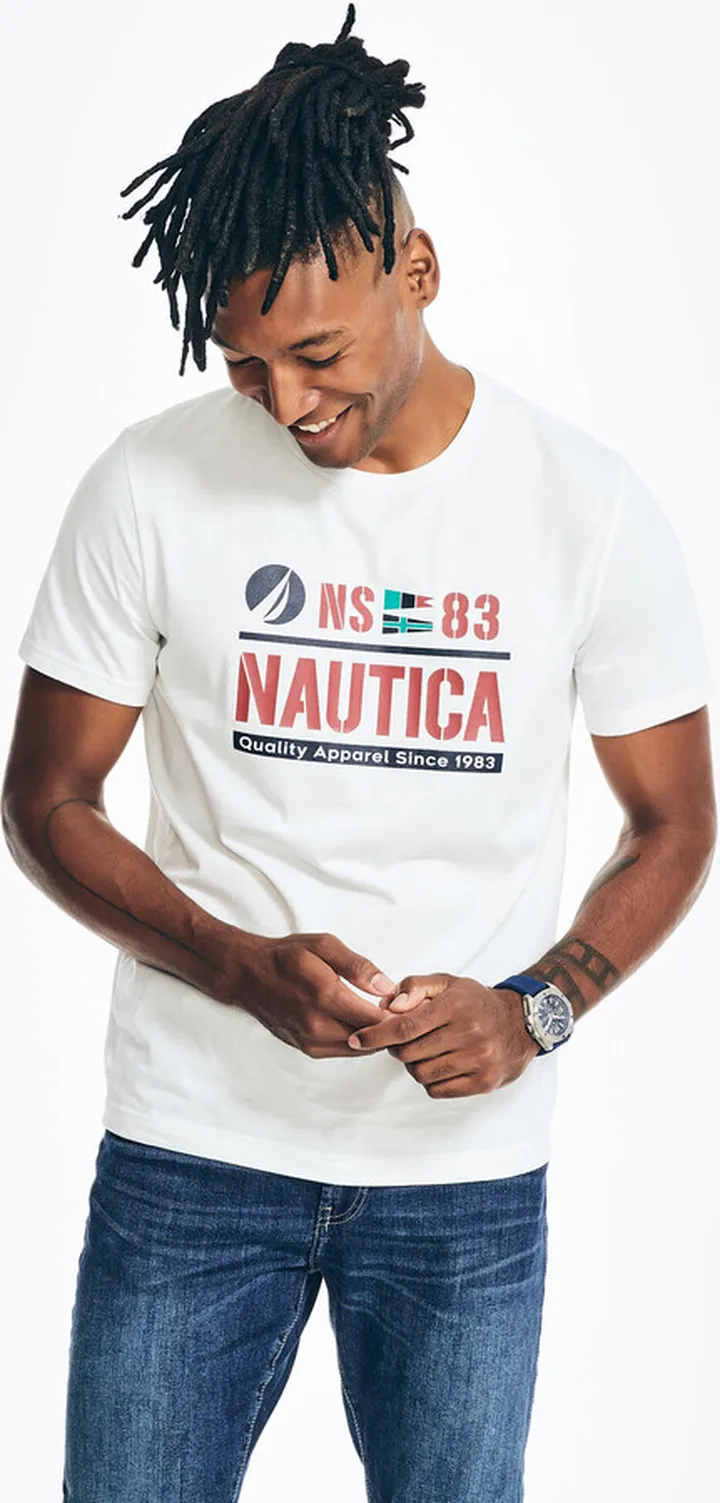 Sustainably Crafted N-83 Graphic T-Shirt