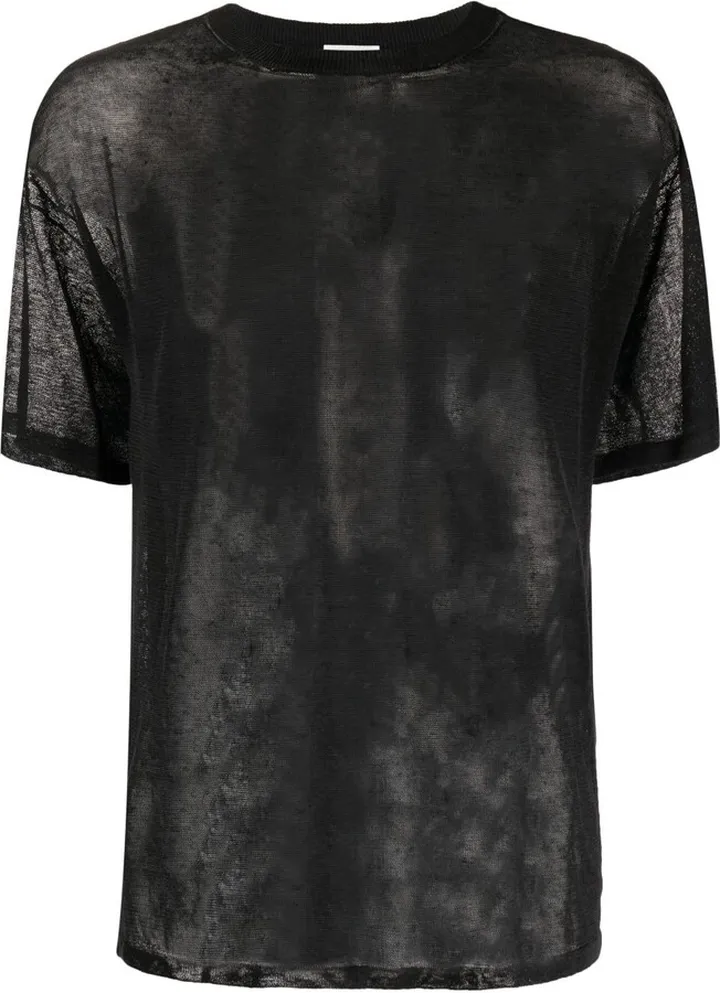 mesh short-sleeve T-shirt