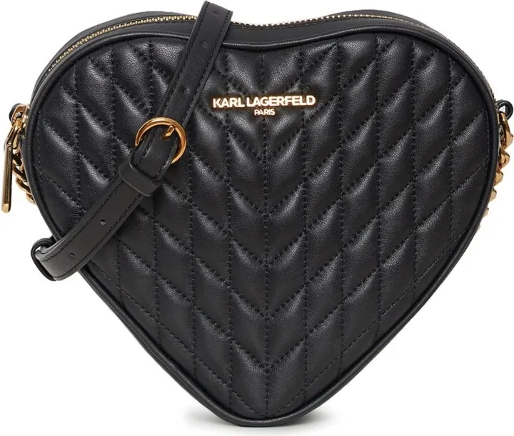 Karl Lagerfeld Paris Small Kosette Heart Shaped Crossbody Bag