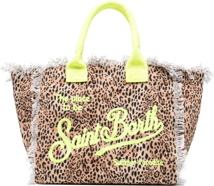 Embroidered-Logo Beach Bag