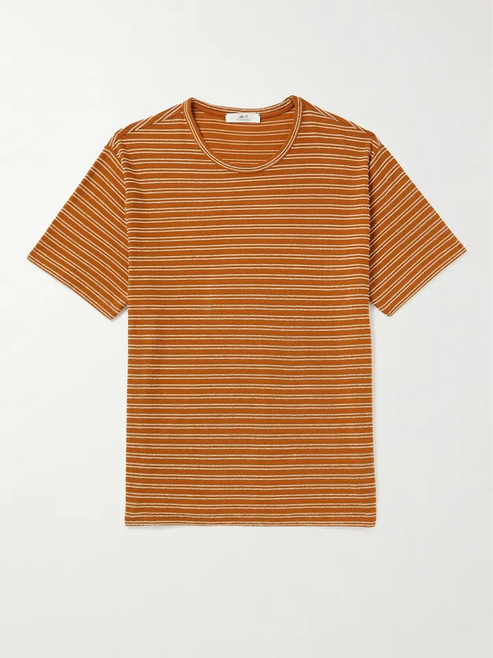 Striped Cotton-Jersey T-Shirt
