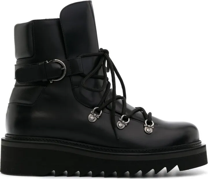 Elimo lace-up leather boots