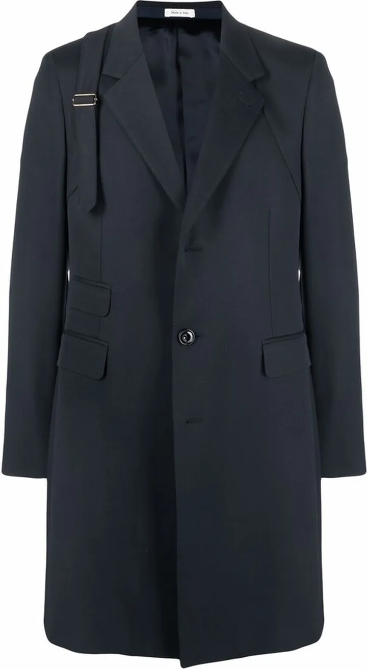 Single-Breasted Wool Coat