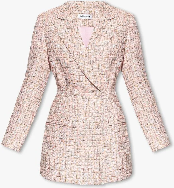 Self Portrait Sparkling Tweed Dress