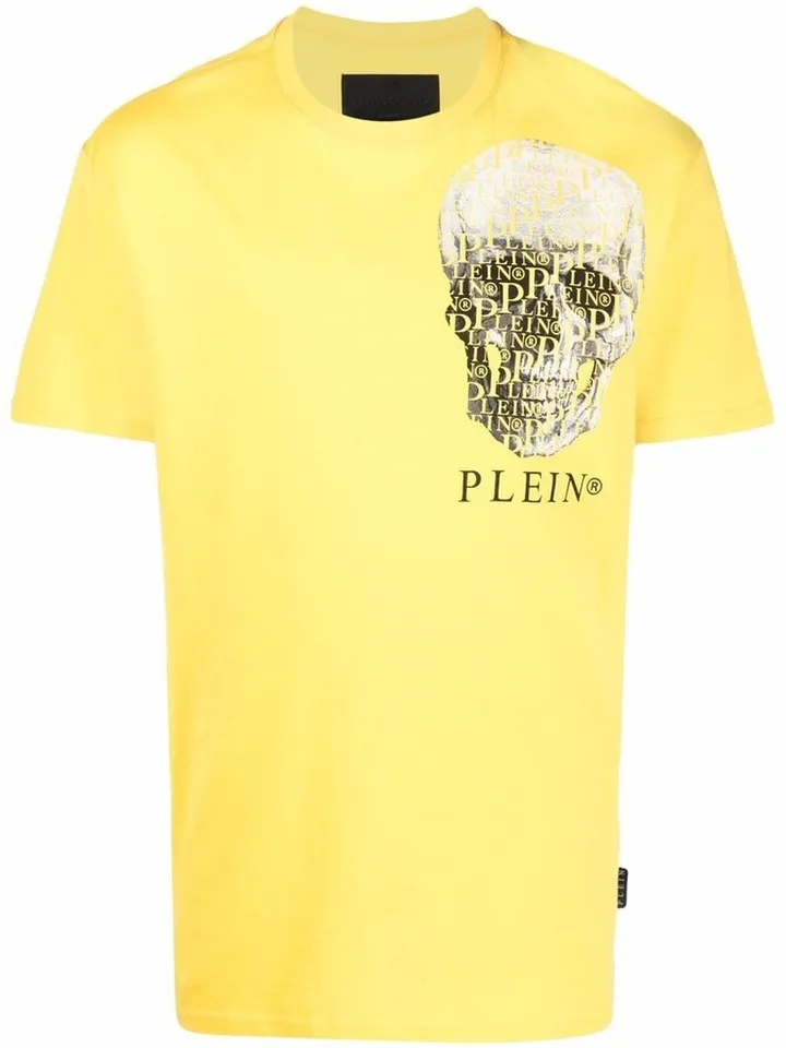 chest skull logo T-shirt