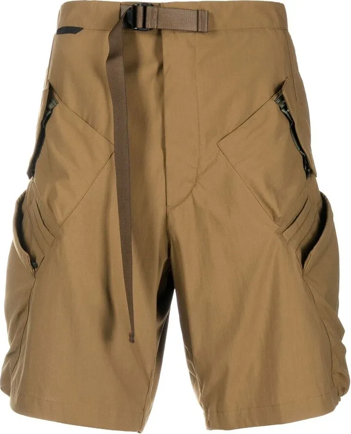 belted Bermuda cargo shorts