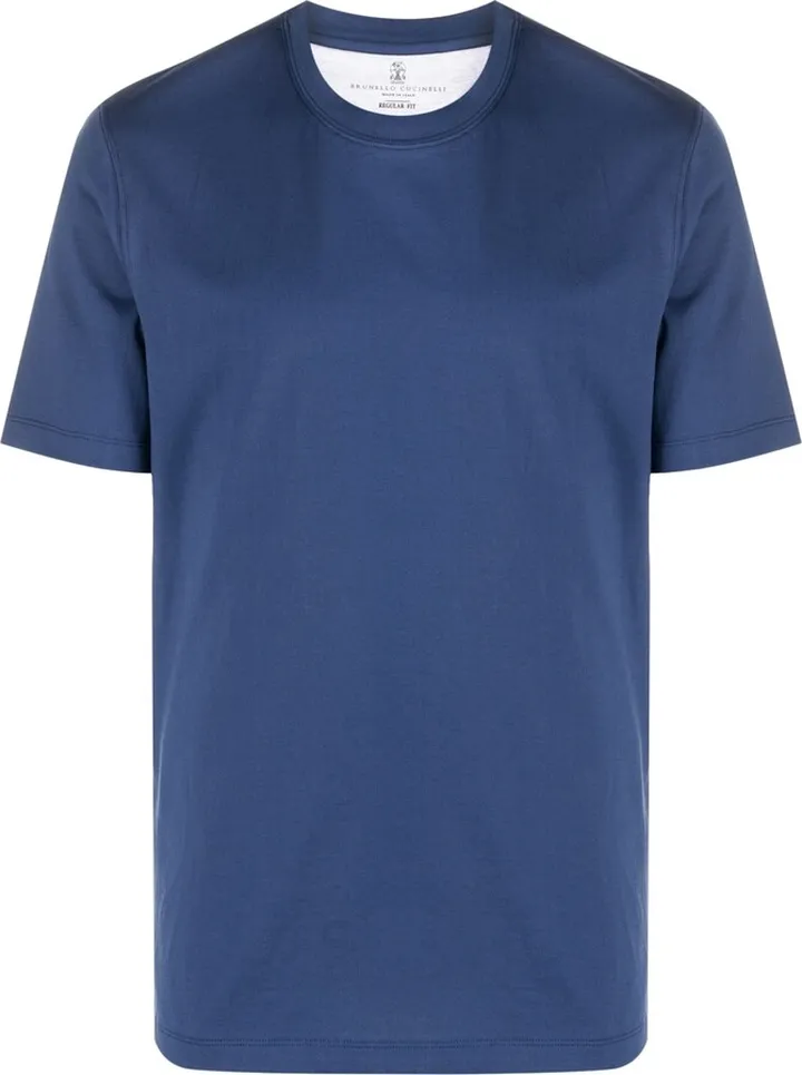 round-neck cotton T-shirt