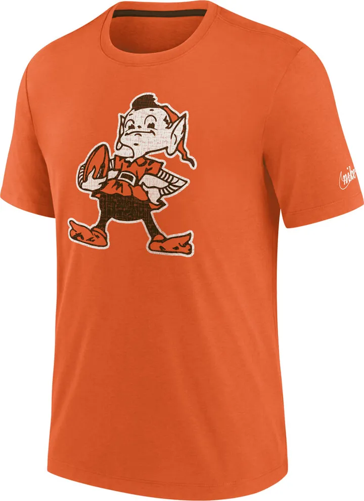 Nike Men's Rewind Playback Logo (NFL Cleveland Browns) T-Shirt in Orange