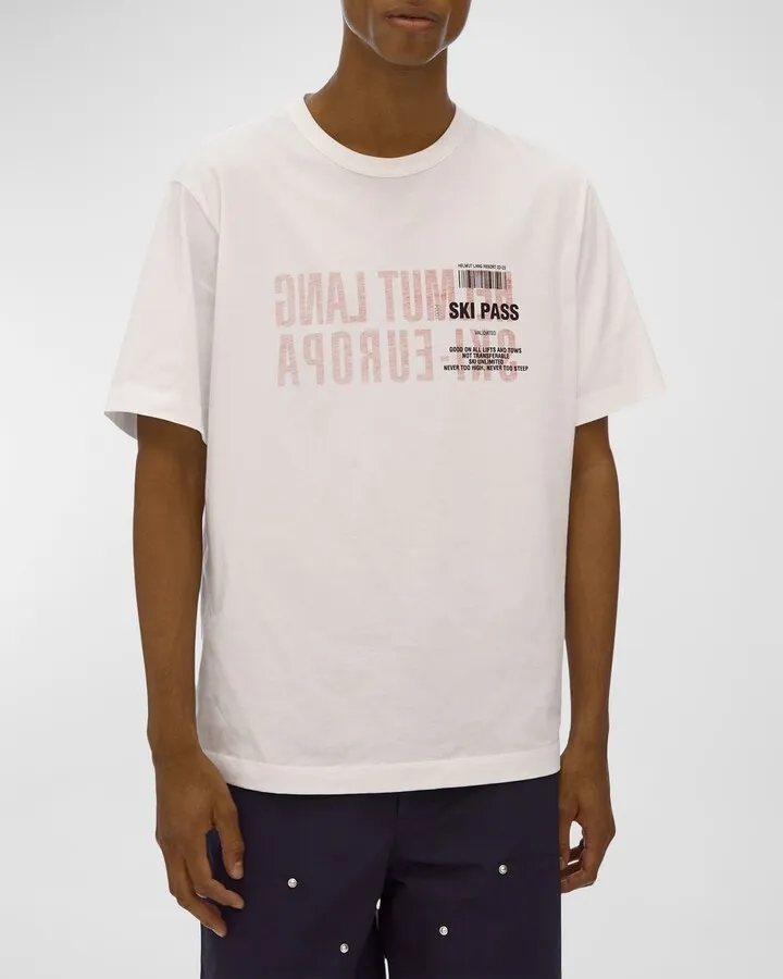Men's Ski Pass Printed T-Shirt