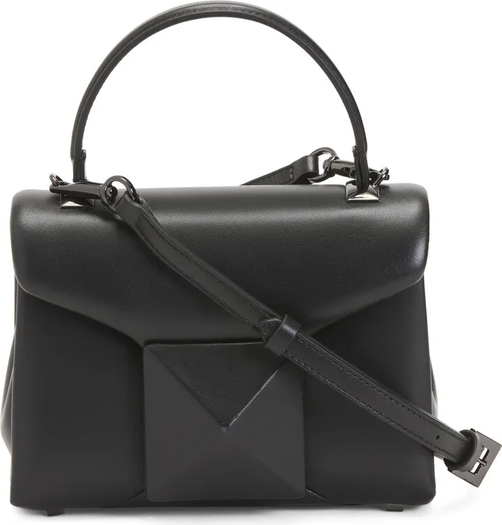 Made In Italy Nappa Leather Mini One Stud Satchel