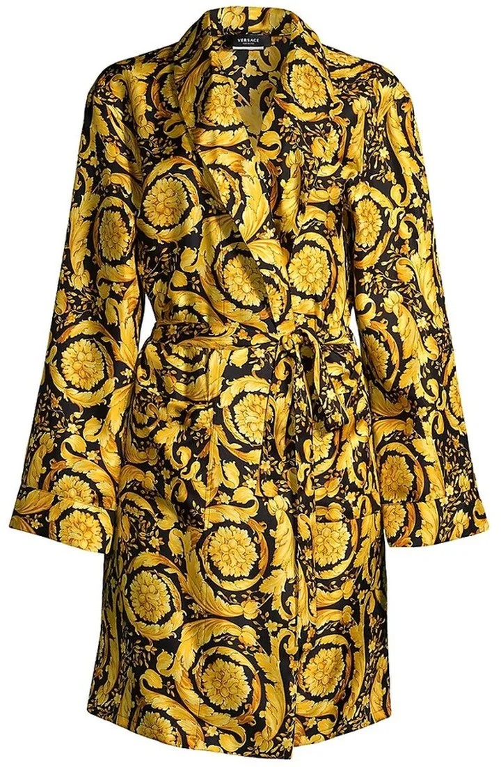 Printed Silk Robe