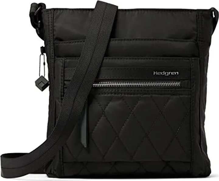 Hedgren Orva RFID Shoulder Bag (Quilted Black) Shoulder Handbags