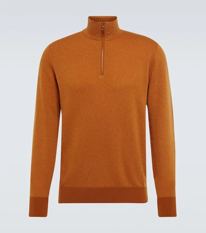 Roadster half-zip cashmere sweater
