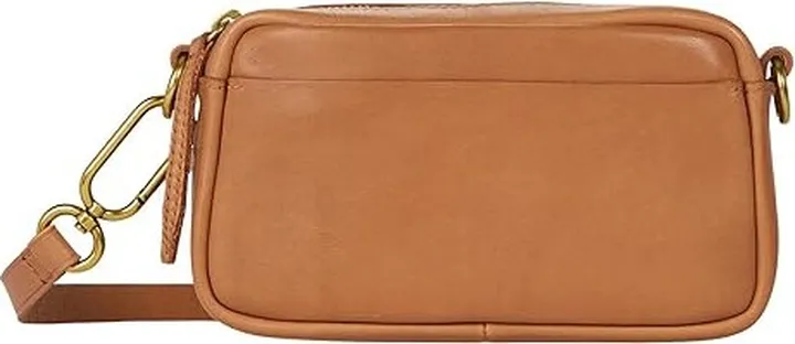 Madewell The Leather Carabiner Mini Crossbody Bag (Warm Hickory) Handbags