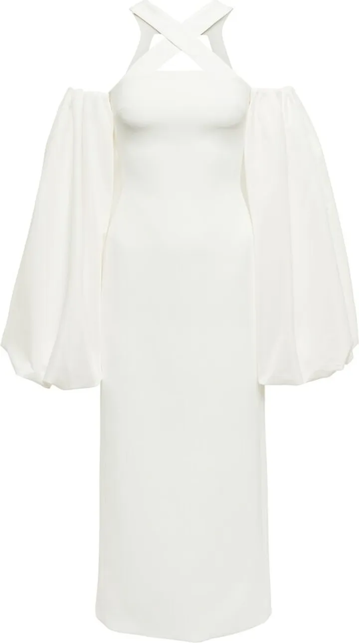 Puff sleeve maxi dress