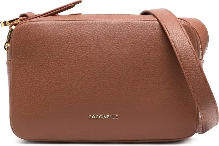 Grained Leather Crossbody Bag