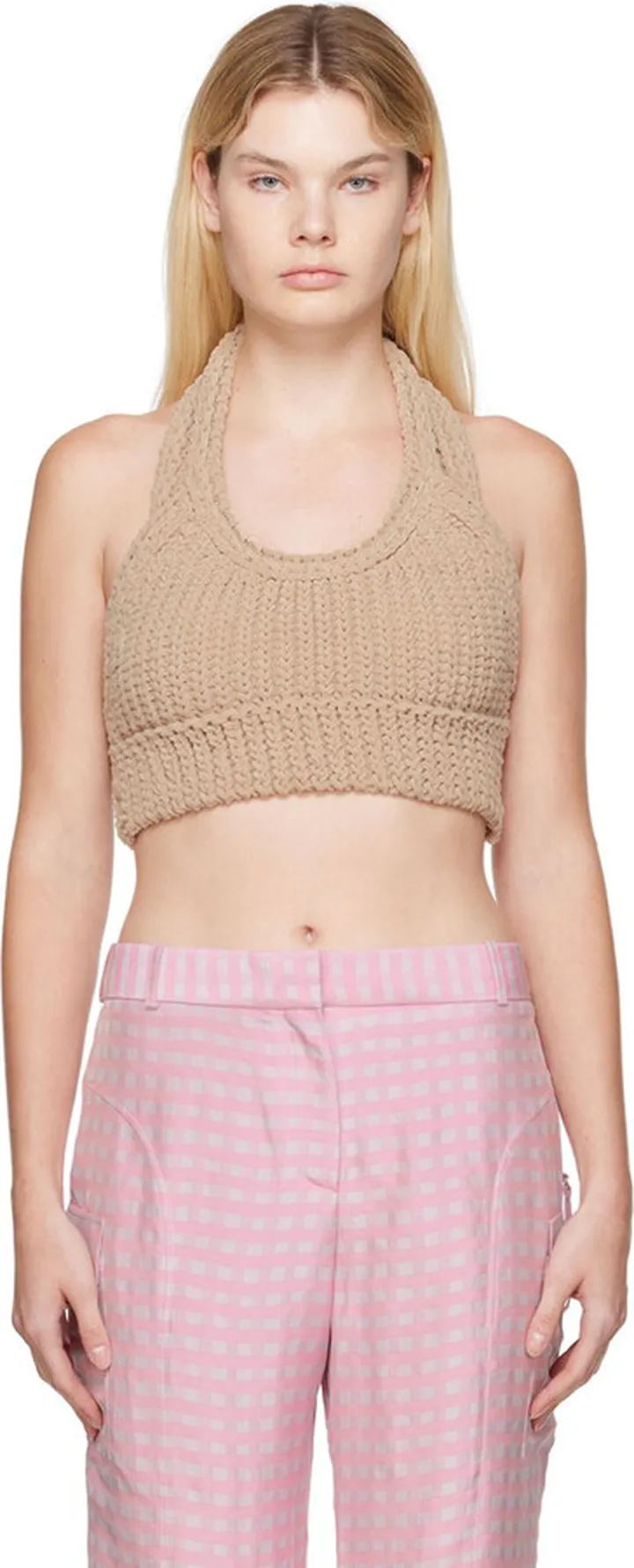 Jacquemus Beige 'La Maille Nuvola' Tank Top