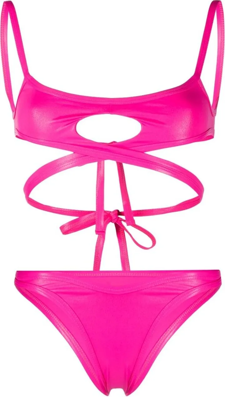 Cut-Out Wraparound Bikini